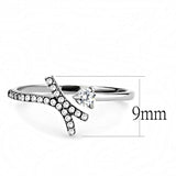 Load image into Gallery viewer, DA145 - High polished (no plating) Stainless Steel Ring with AAA Grade