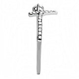 Load image into Gallery viewer, DA145 - High polished (no plating) Stainless Steel Ring with AAA Grade