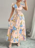 Load image into Gallery viewer, Summer Elegant Women's Floral Print V Neck Sleeveless Hoilday Beach Long Dress