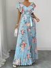 Load image into Gallery viewer, Women's Summer Hot Sale Digital Print Dress – Pleated Ruffled Waist Romantic Vacation Maxi Euro American