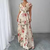 Load image into Gallery viewer, Women's Summer Hot Sale Digital Print Dress – Pleated Ruffled Waist Romantic Vacation Maxi Euro American