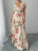 Load image into Gallery viewer, Women's Summer Hot Sale Digital Print Dress – Pleated Ruffled Waist Romantic Vacation Maxi Euro American