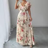 Load image into Gallery viewer, Women's Summer Hot Sale Digital Print Dress – Pleated Ruffled Waist Romantic Vacation Maxi Euro American
