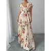 Load image into Gallery viewer, Women's Summer Hot Sale Digital Print Dress – Pleated Ruffled Waist Romantic Vacation Maxi Euro American