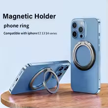 Magnetic Ring IPhone Holder for MagSafe Removable Grip Stand for IPhone Support Portable Mobile Phone Magnet Foldable Bracket