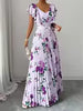 Load image into Gallery viewer, Women's Summer Hot Sale Digital Print Dress – Pleated Ruffled Waist Romantic Vacation Maxi Euro American