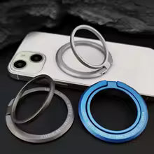 Magnetic Ring IPhone Holder for MagSafe Removable Grip Stand for IPhone Support Portable Mobile Phone Magnet Foldable Bracket