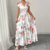 Load image into Gallery viewer, Summer Elegant Women's Floral Print V Neck Sleeveless Hoilday Beach Long Dress