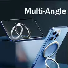 Magnetic Ring IPhone Holder for MagSafe Removable Grip Stand for IPhone Support Portable Mobile Phone Magnet Foldable Bracket