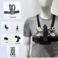 Chest Mount Strap for First Person Shooting, Sports Camera Phone Holder Outdoor Cycling Live Streaming Accessory