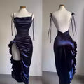2025 Europe and the United States Explosive New Cross-border Dress Summer Senior Sense Y2K Sexy Halter Spice Girl Dress