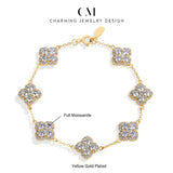 Load image into Gallery viewer, CHARMING Sparkling S925 Silver Top Quality Round Cut Moissanite Diamond Bracelet For Women Engagement Wedding Party Jewelry Gift