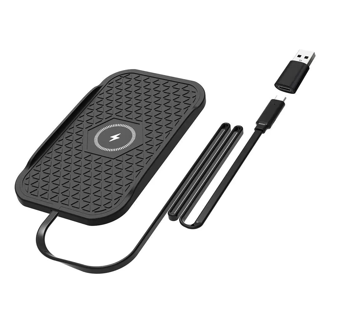 Bonola Silicone Car Wireless Charger Non-Slip Pad for iPhone 17/16/15/14/13 Series Induction Fast Wireless Charging for Samsung