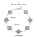 Load image into Gallery viewer, CHARMING Sparkling S925 Silver Top Quality Round Cut Moissanite Diamond Bracelet For Women Engagement Wedding Party Jewelry Gift