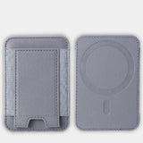 Load image into Gallery viewer, For Magsafe Card Holder Wallet Elastic Leather Pattern Case For iPhone 16 15 12 13 14 17Pro Max S25 Ultra Magnet Phone Bag Cover
