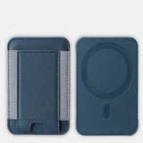 Load image into Gallery viewer, For Magsafe Card Holder Wallet Elastic Leather Pattern Case For iPhone 16 15 12 13 14 17Pro Max S25 Ultra Magnet Phone Bag Cover