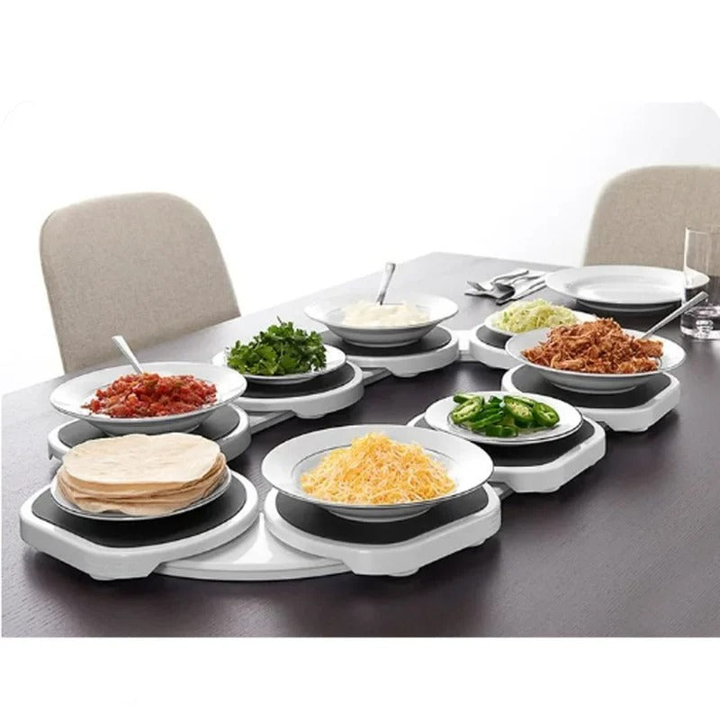 Portable Rotating Food Turntable - Lazy Susan Revolution Tray for Dining Table & Family Gatherings