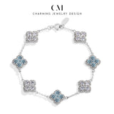 Load image into Gallery viewer, CHARMING Sparkling S925 Silver Top Quality Round Cut Moissanite Diamond Bracelet For Women Engagement Wedding Party Jewelry Gift