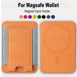Load image into Gallery viewer, For Magsafe Card Holder Wallet Elastic Leather Pattern Case For iPhone 16 15 12 13 14 17Pro Max S25 Ultra Magnet Phone Bag Cover