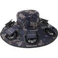 New Summer 6 Fans Solar Fan Hat Breathable UV Protection Wide Brim Sun Cap Fan Visor Cap For Men Outdoor Hiking Camping Fishing