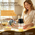 Manual & Electric Dual Use Butter Churn Machine Cream Mixer for Bakery Homemade Butter Making