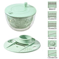Multi-Functional Vegetable Salad Dehydrator Vegetable Cutter Household Cucumber and Potato Slices Drain Basket Fruit Drain Water