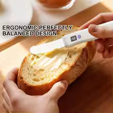 Heated Butter Table-knife Wireless Heated Electric Spreader For Cold Butter & Cheese Effortlessly Soften & Apply With Dual Heat