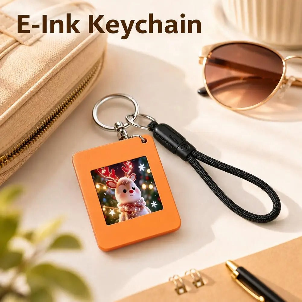 NFC E-Ink Phone Charm for iphone Battery-Free Smart Tag Customizable Display Bag Pendant Accessory