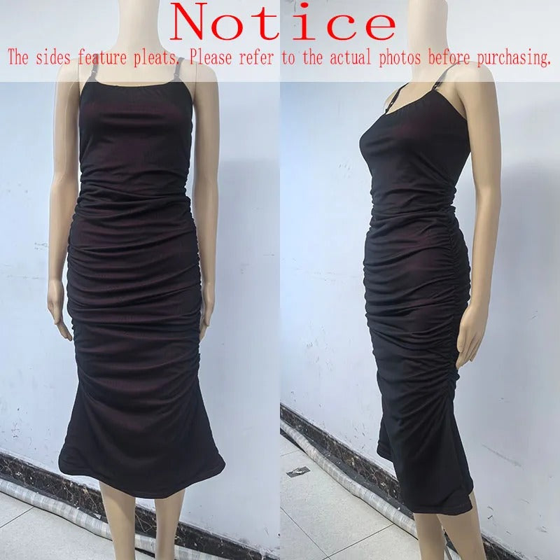Elegant Women's Party Maxi Dresses Sexy Skinny Backless Spaghetti Strap Dress Female Summer Birthday Evening Club Long Dress