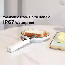 Heated Butter Table-knife Wireless Heated Electric Spreader For Cold Butter & Cheese Effortlessly Soften & Apply With Dual Heat