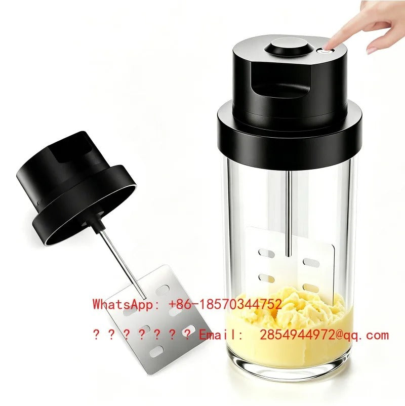 Manual & Electric Dual Use Butter Churn Machine Cream Mixer for Bakery Homemade Butter Making