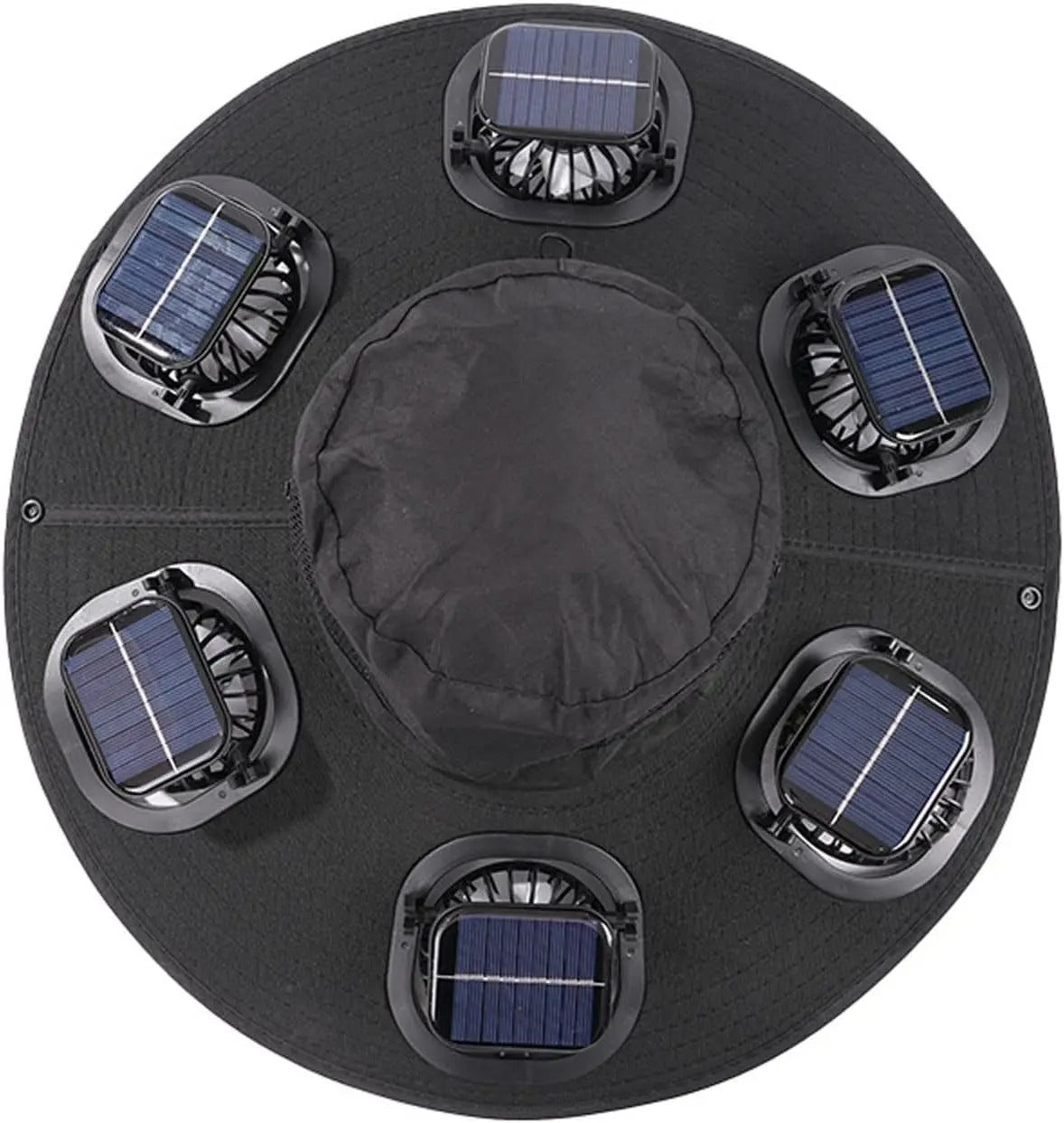 New Summer 6 Fans Solar Fan Hat Breathable UV Protection Wide Brim Sun Cap Fan Visor Cap For Men Outdoor Hiking Camping Fishing