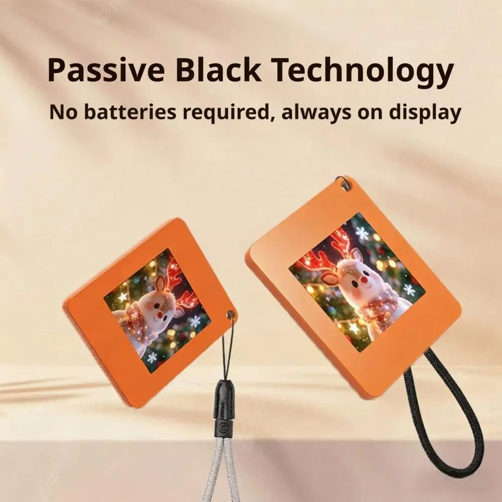 NFC E-Ink Phone Charm for iphone Battery-Free Smart Tag Customizable Display Bag Pendant Accessory