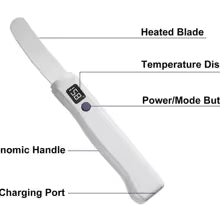 Heated Butter Table-knife Wireless Heated Electric Spreader For Cold Butter & Cheese Effortlessly Soften & Apply With Dual Heat