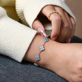 Load image into Gallery viewer, CHARMING Sparkling S925 Silver Top Quality Round Cut Moissanite Diamond Bracelet For Women Engagement Wedding Party Jewelry Gift
