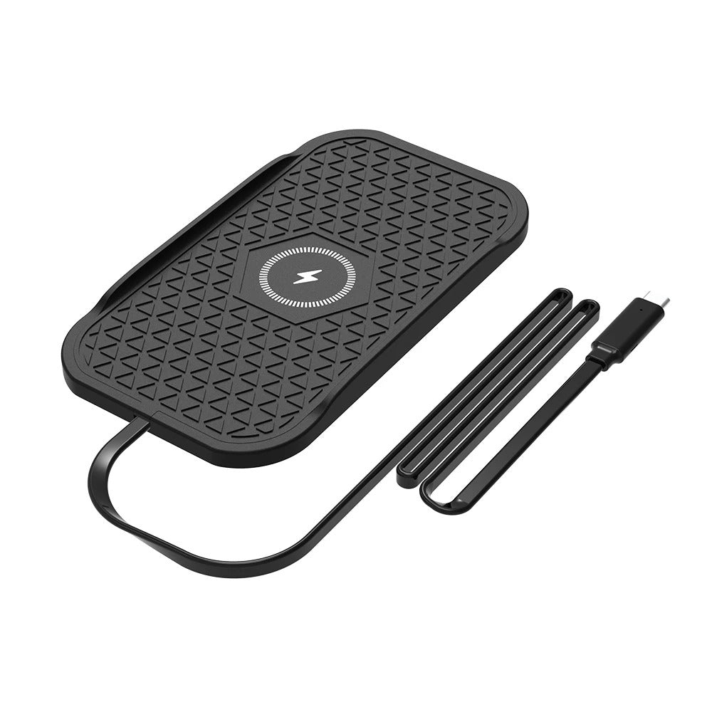 Bonola Silicone Car Wireless Charger Non-Slip Pad for iPhone 17/16/15/14/13 Series Induction Fast Wireless Charging for Samsung