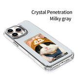 Load image into Gallery viewer, AERMY NFC Phone Case Crystal Clear Style Smart E Ink Screen Phone Cover for IPhone 13 14 15 16 Por Max Plus