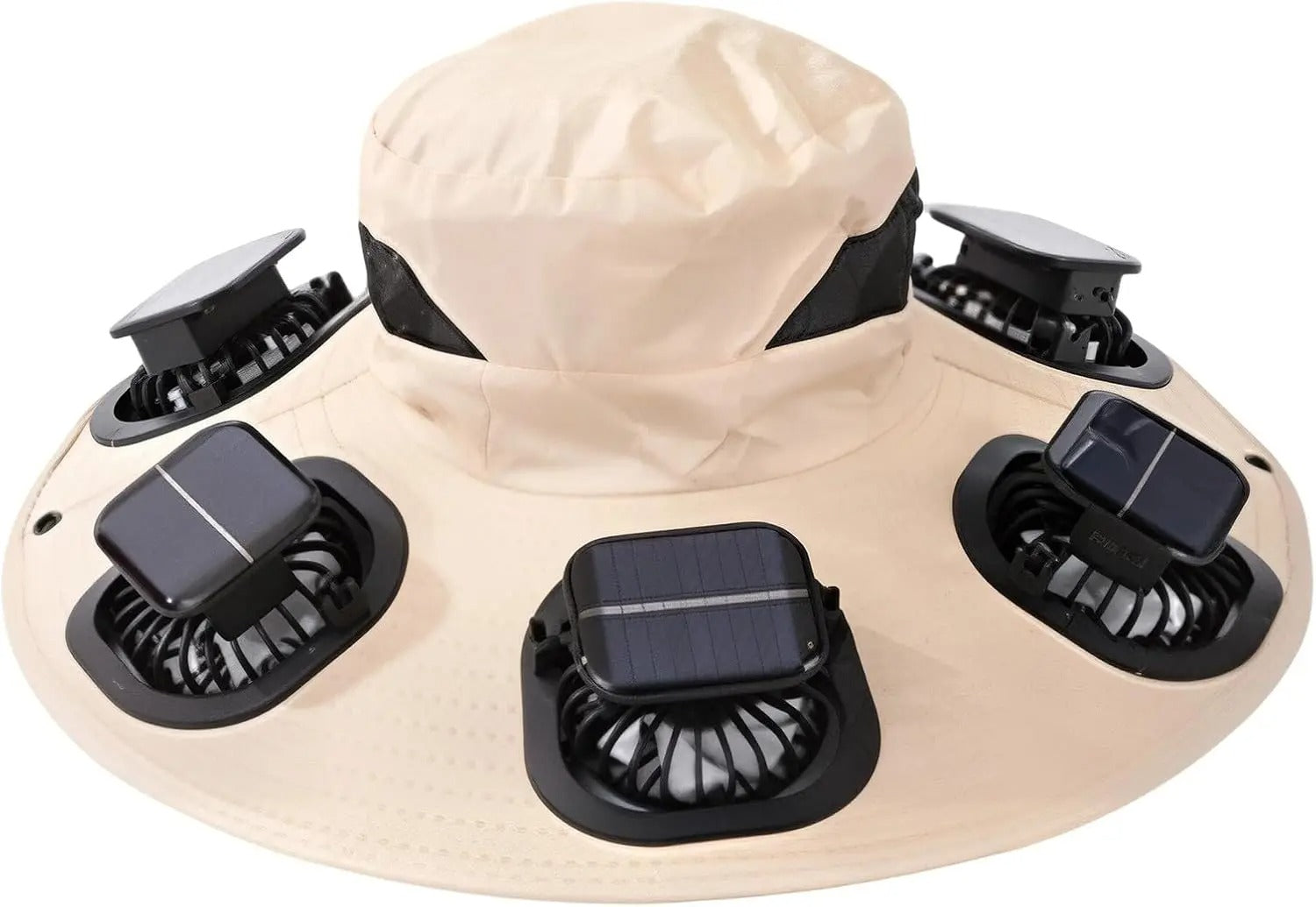 New Summer 6 Fans Solar Fan Hat Breathable UV Protection Wide Brim Sun Cap Fan Visor Cap For Men Outdoor Hiking Camping Fishing